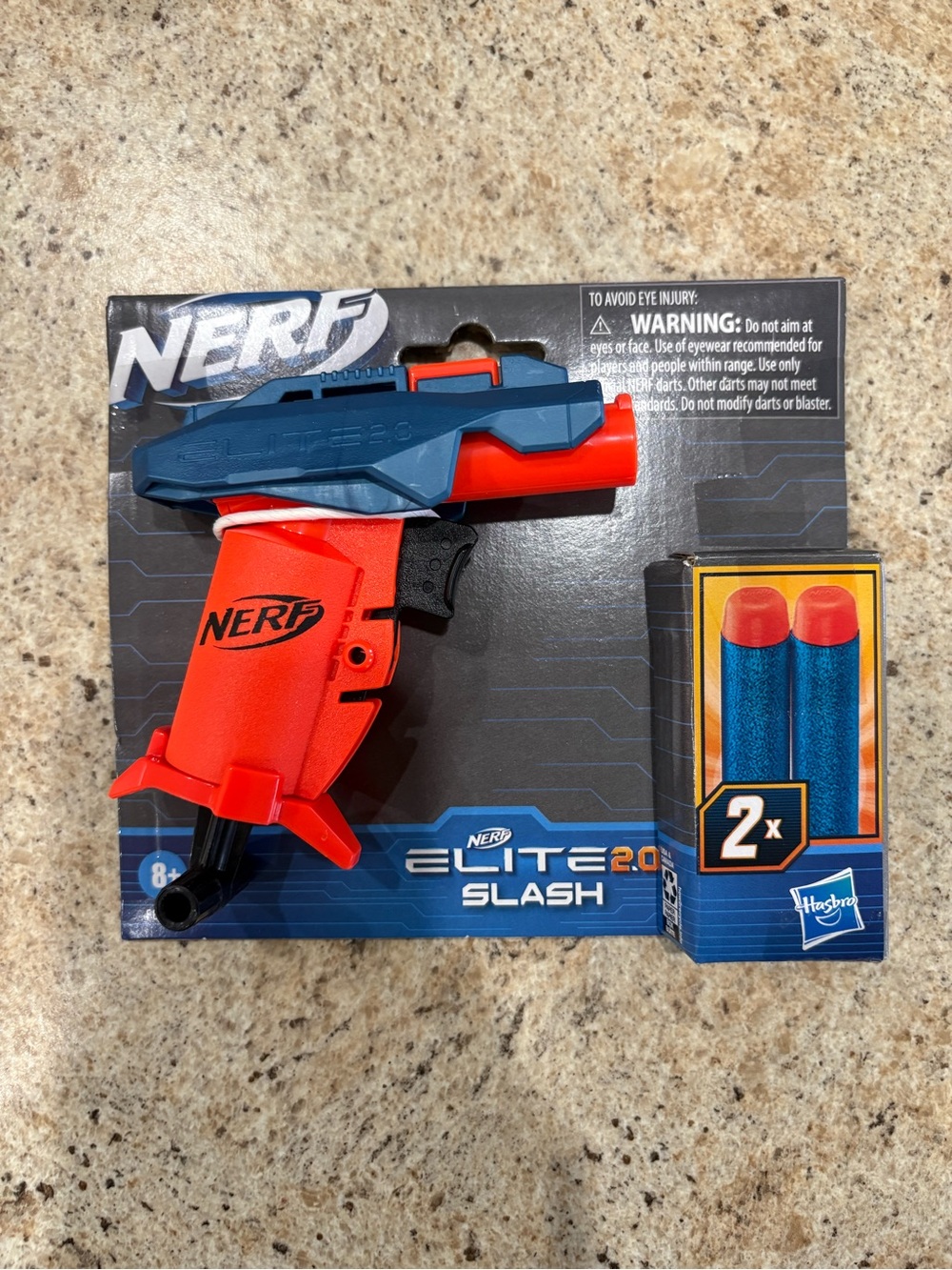 Nerf Slash Blaster in Orange and Blue with Red-Tip Darts